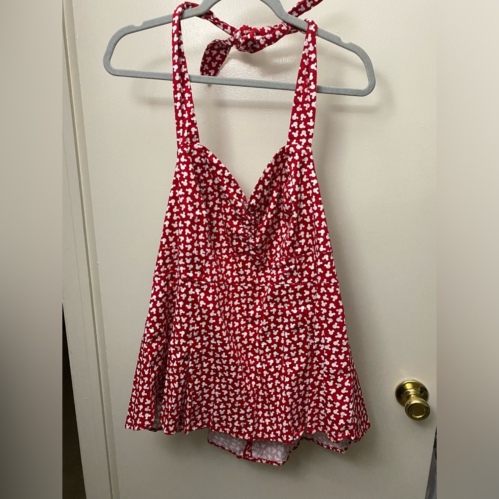 Minnie Mouse Disney Halter Peplum top 2x Torrid